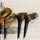 Burton golf bag and vintage clubs