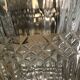 Vintage embossed glass whiskey decanter