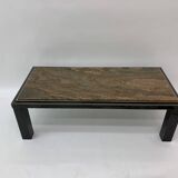 Mid-century Hollywood Regency granite Coffee Table By Fedam Design Belgium