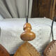 Wall-mounted coat rack, wooden hearts