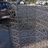 Wrought iron screen 3 leaves