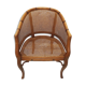 Fauteuil canné signé grange modèle faux bambou