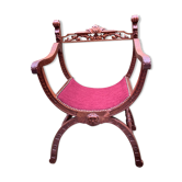 Dagobert oak armchair, new upholstery
