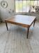 Grande table de ferme XL chêne « carrée » conférence 1950