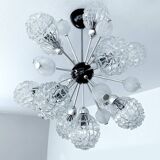 Large vintage pendant light, 70s
