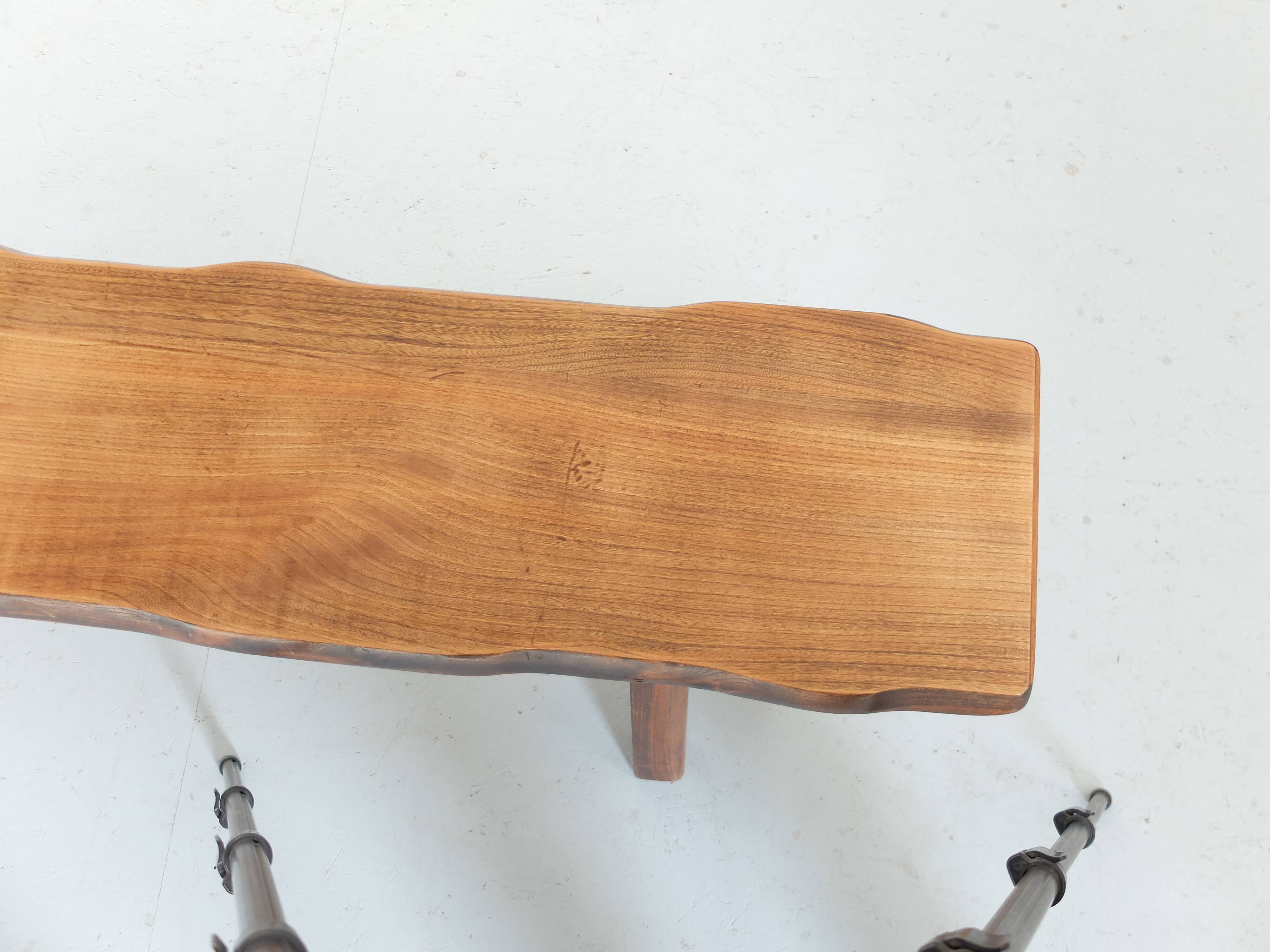 Massive oak bench published by Aranjou 1970