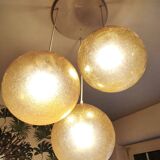 Amber glass ball suspension light Parscot