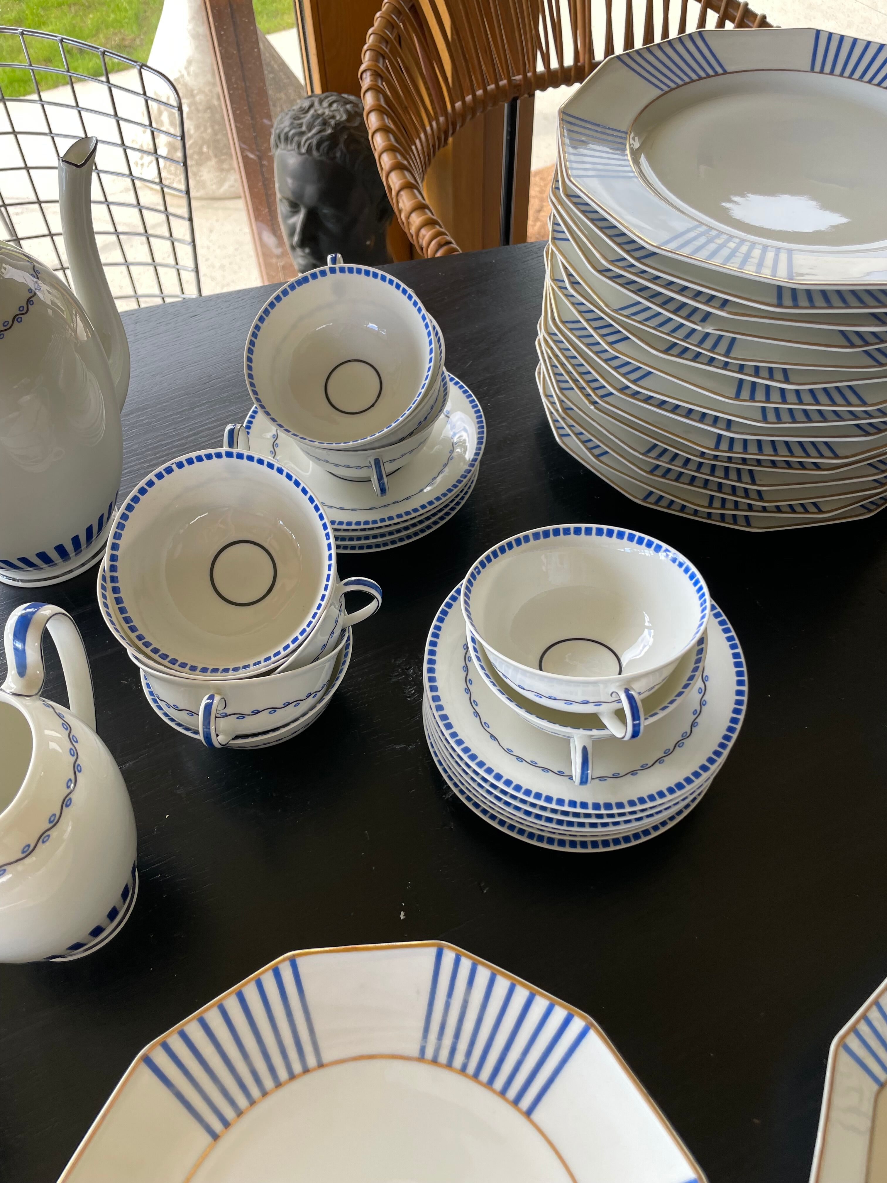 Set XXL crockery Limoges A.Lanternier