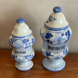 2 pots apothicaire tilleul menthe