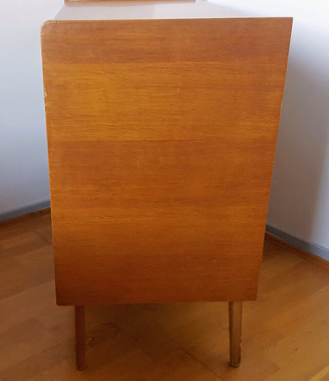 Commode rotin vintage