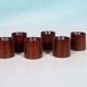 Vintage teak egg holder set, mid-century egg holder