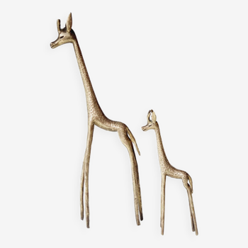 Girafes en laiton stylisées