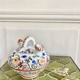 Gargoulette jug ceramic flower spade