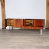 Midcentury Modern Sideboard With Chrome Legs, 1970s