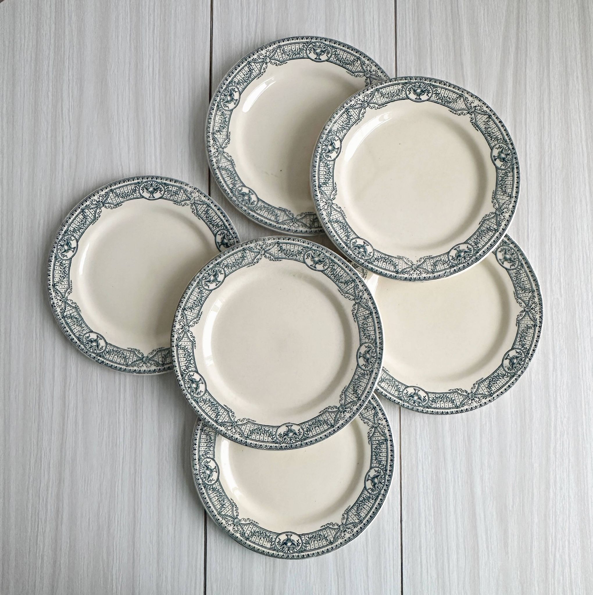 lot de 6 assiettes anciennes