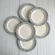 set of 6 antique plates