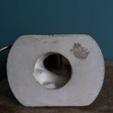 Emerald green mermaid ceramic table lamp