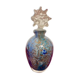 JM Operto blown glass bottle