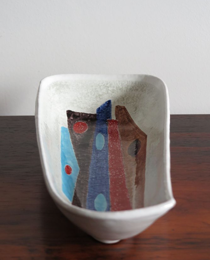 Mid ceramic table cut from Fratelli Fanciullacci Italy 1950s