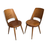 Paire de chaises bistrot baumann modèle mondor