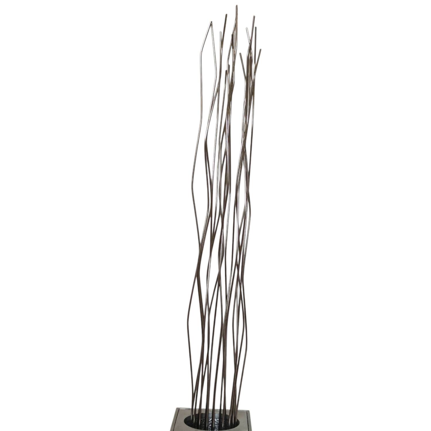 Vintage 2000s Quasar Holland Floor Lamp - Sculptural Stainless Steel