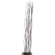 Vintage 2000s Quasar Holland Floor Lamp - Sculptural Stainless Steel