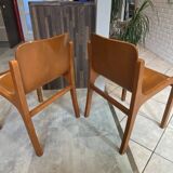 Set of 2 Mito Scandinavian style chairs by Carlo Bartoli for Tisettanta vintage