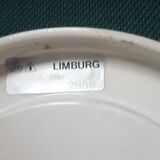 Glashutte Limburg - opal glass shell wall lamp / sconce vintage, 1960s 1970s Germany