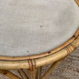 Rattan living room, set of 2 armchairs and a coffee table