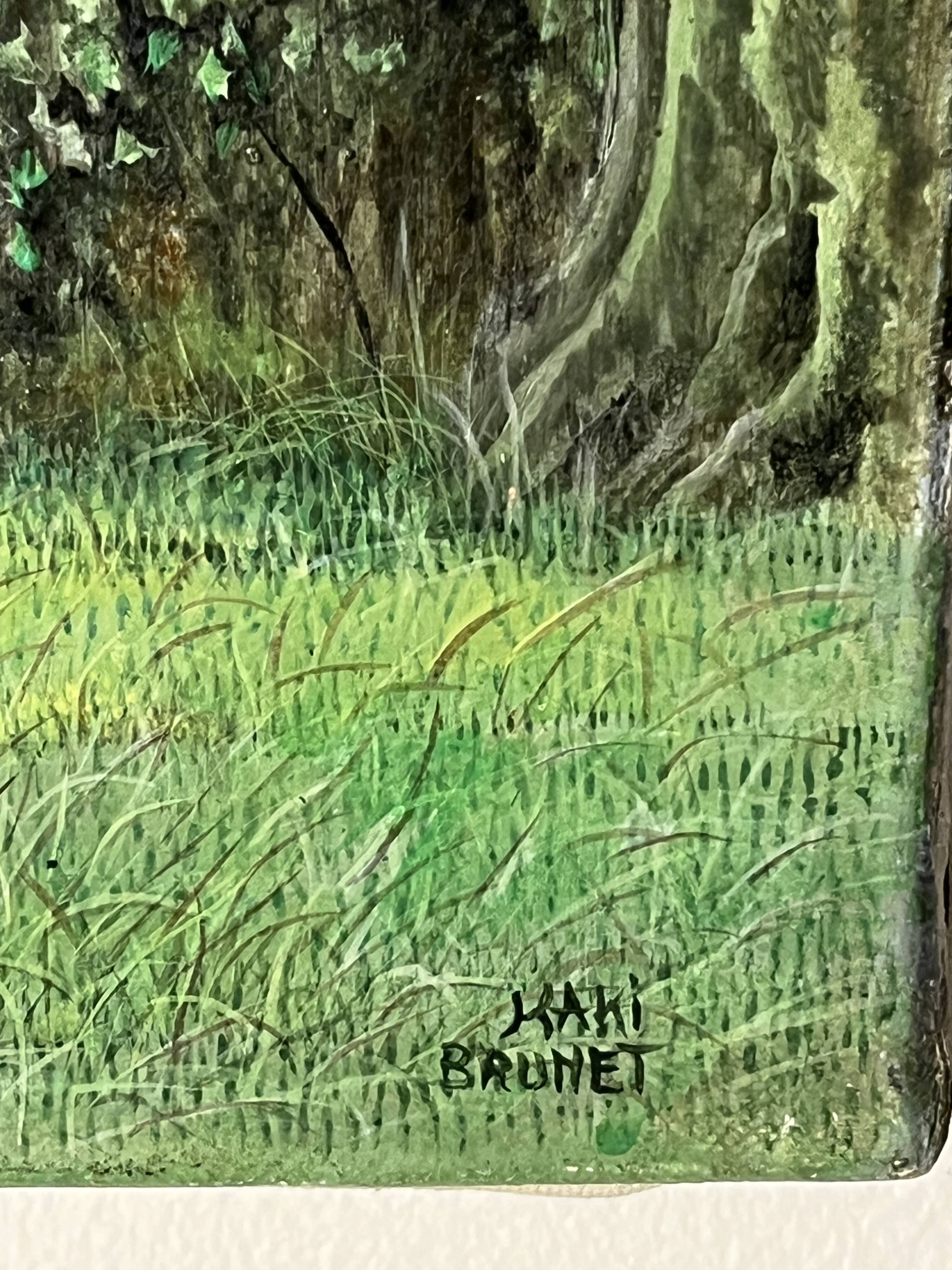 Kaki Brunet (1926-2012) "Spring in the Woods" oil on canvas