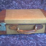 Leather suitcase