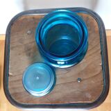 apothecary bottle blue glass jar