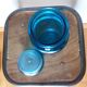 apothecary bottle blue glass jar