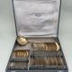 MENAGERE IN SILVER METAL DIXI 36 PIECES ART DECO LADLE SPOONFULS BOX