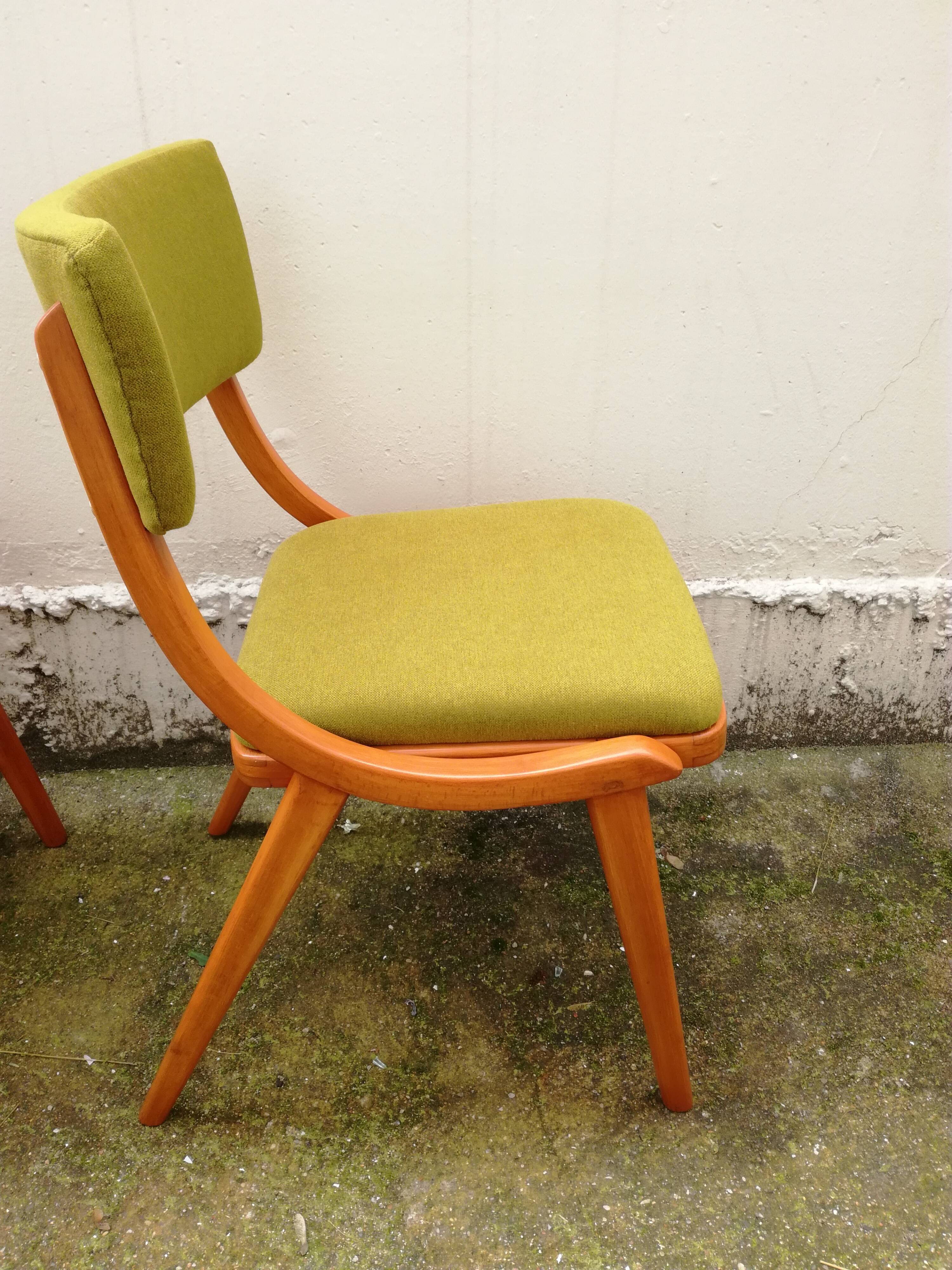 Pair of chairs ski jumper design polish 1960