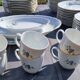 Porcelain tableware service Bareuther, 75 pieces with forget-me-not decoration.