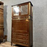 Louis XVI period Parisian guillotine secretary in Cuban mahogany