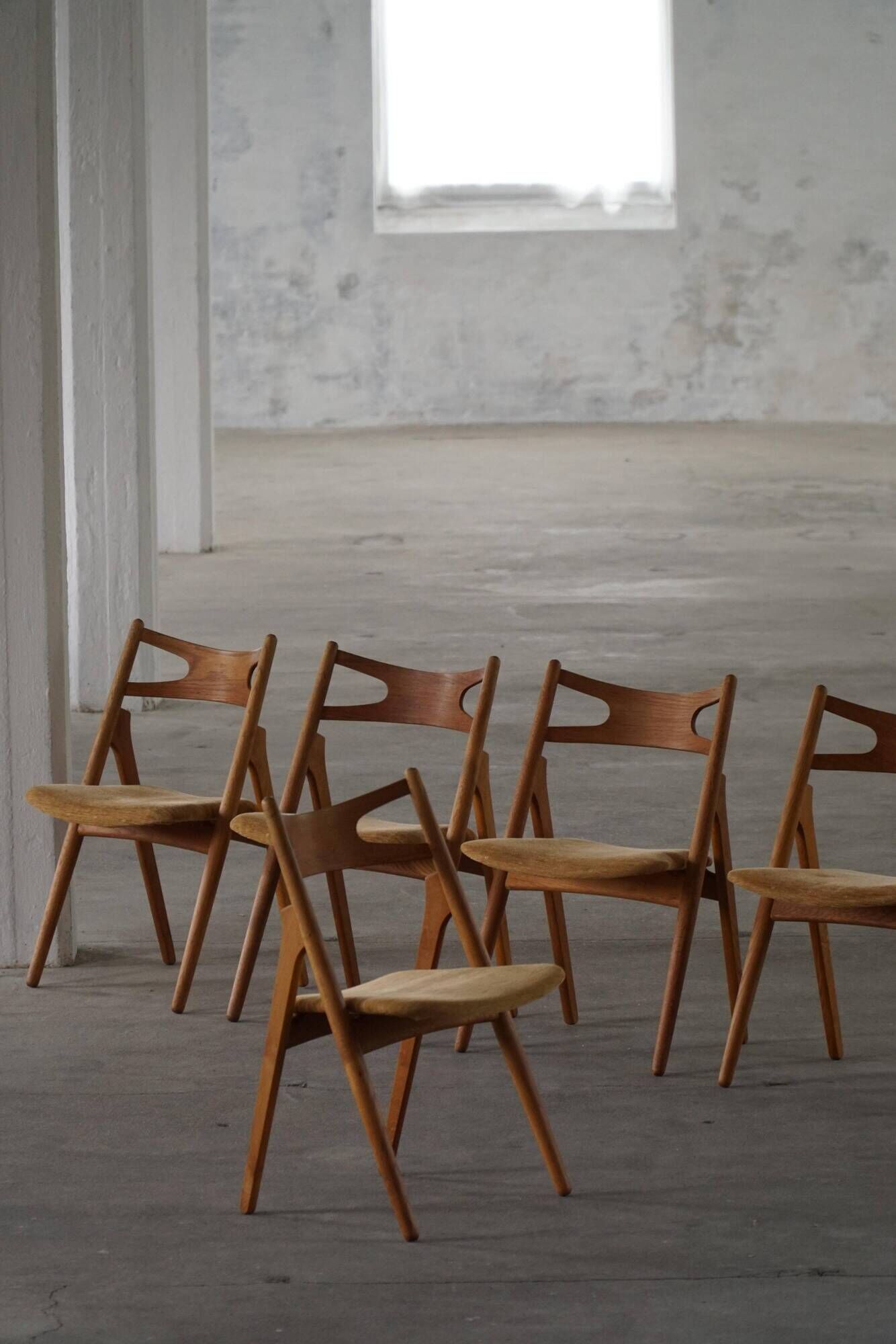 Set of 6 Danish dining chairs CH29 by Hans J. Wegner for Carl Hansen & Søn, 1951