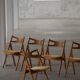 Set of 6 Danish dining chairs CH29 by Hans J. Wegner for Carl Hansen & Søn, 1951