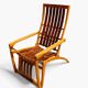 Chair bentwood Thonet Siesta Medizinal 1951 lounge chair