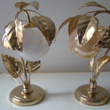 Pair of vintage lamps 70's