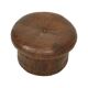 Ottoman design champignon avec espace de rangement De Sede en cuir marron 57 cm