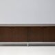 Sideboard in walnut by Florence Knoll Mid Century Modern Executive Boardroom Storage