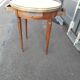 High table old hot water bottle Louis XVI style marble top