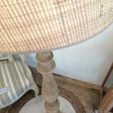 Vintage wooden floor lamp