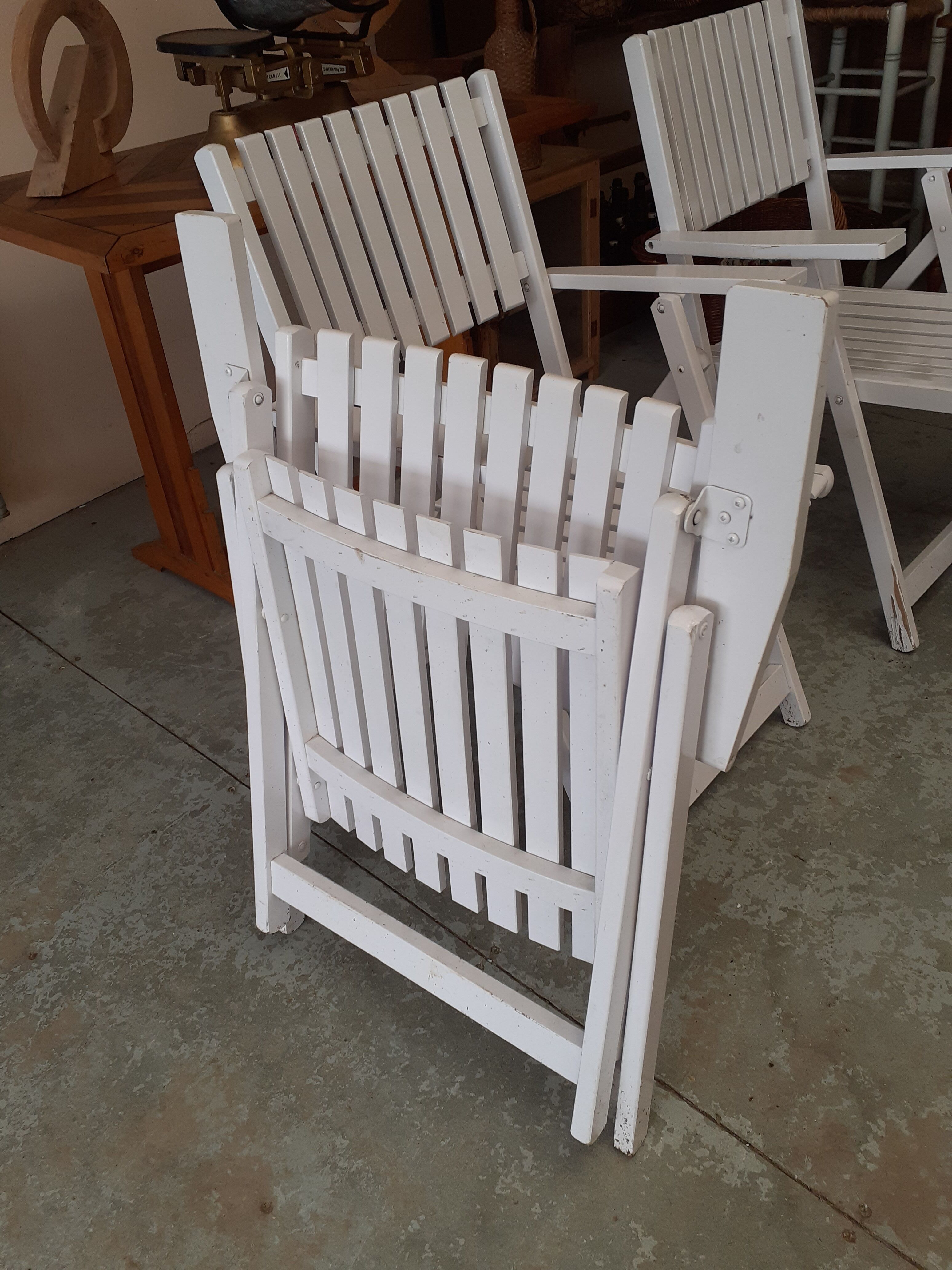 Lots of folding garden chairs
