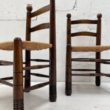 Chair in beech and straw