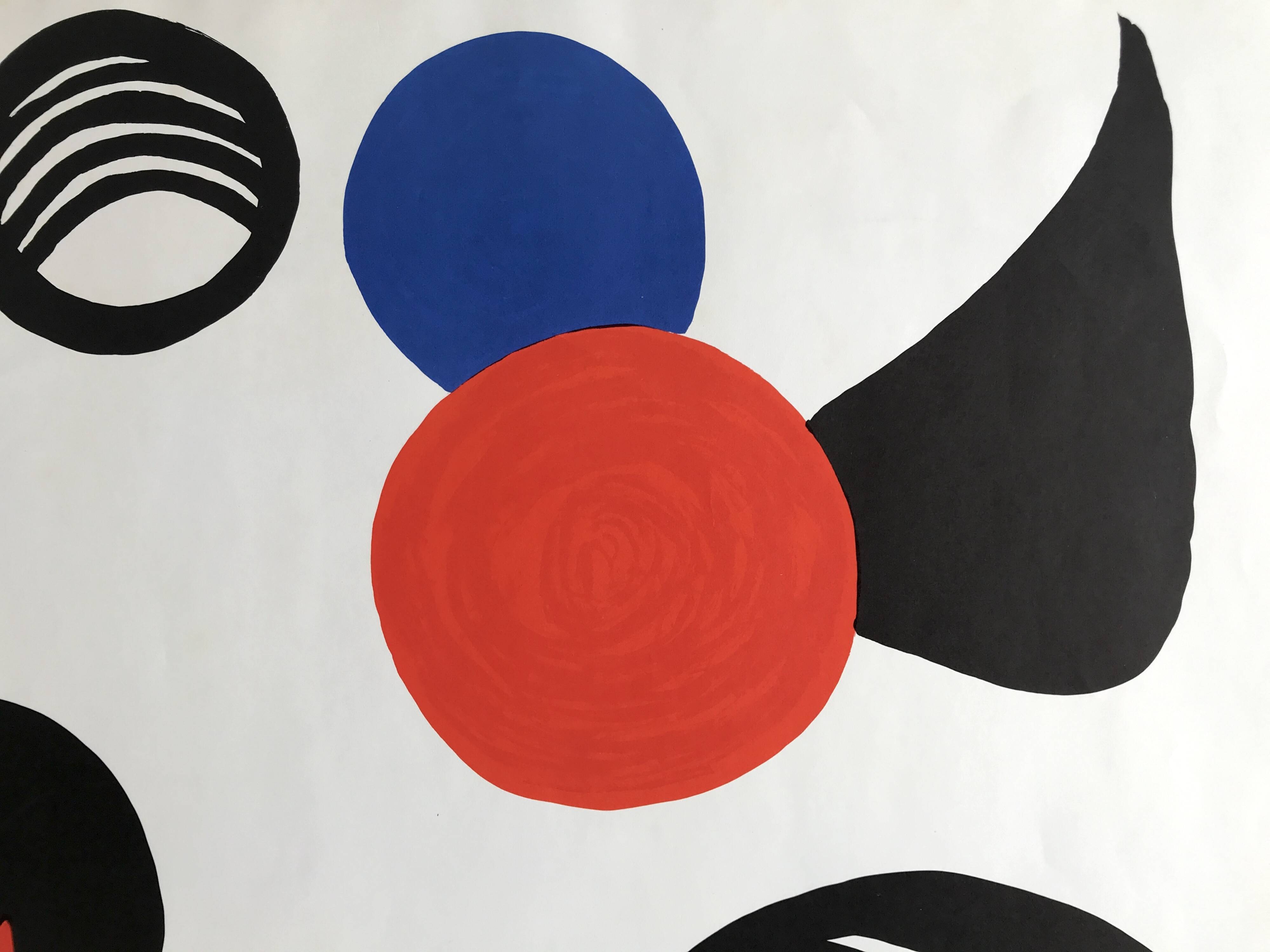 Original lithograph signed Alexander Calder, Pleasures of the Neophyte, 1976