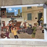 Nathan 1967 Educational School Poster Departure on Vacation