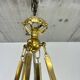 Viennese Secession Suspension in Brass attributed to Kolo Moser & Jutta Sika